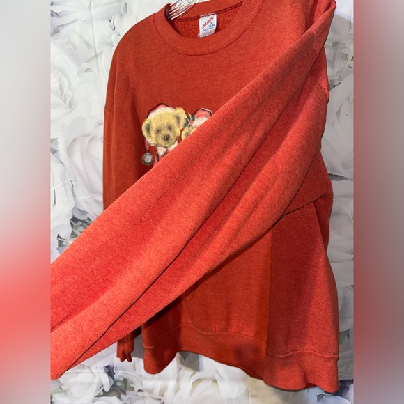 Vintage 90s Christmas Teddy Bears Sweatshirt Holidays
Santa Made USA Jerzees XL - Picture 3 of 4